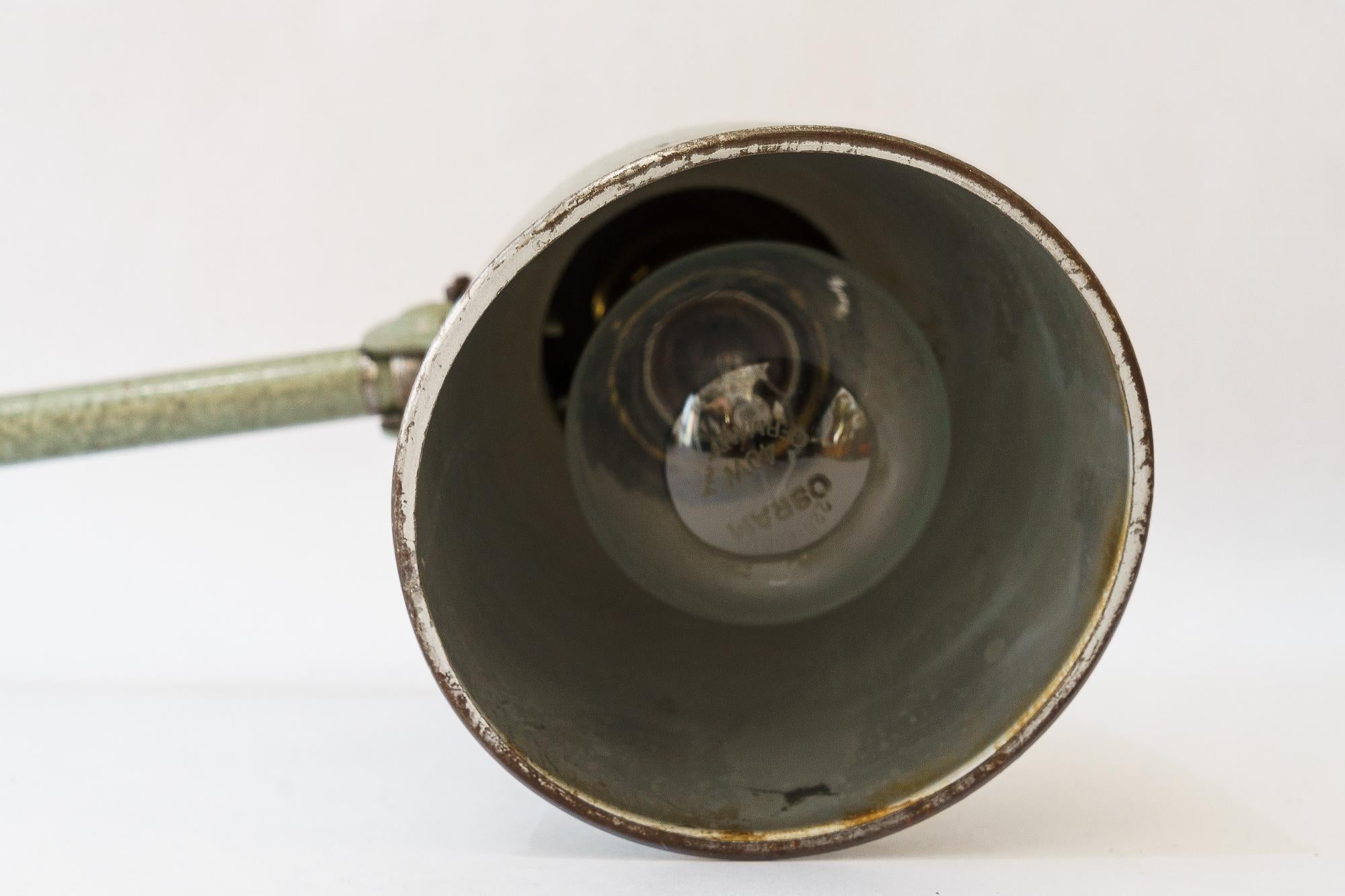 Industrielle Art Deco Lampe Wien um 1920 im Angebot 5