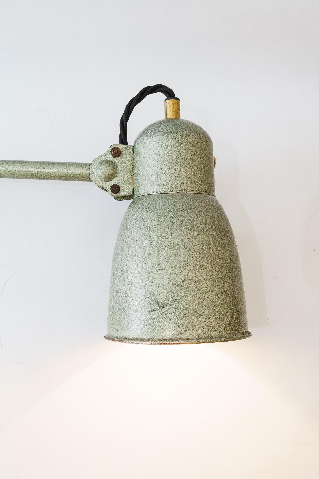 Industrielle Art Deco Lampe Wien um 1920 im Angebot 12