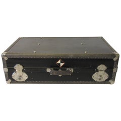 Industrial Art Deco Studded Trunk Suit Case