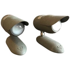Industrielle Gelenk-Tischlampen Wandleuchten von Bausch & Lomb