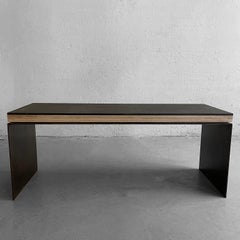 Industrial Artisan Custom Steel Coffee Table Bench