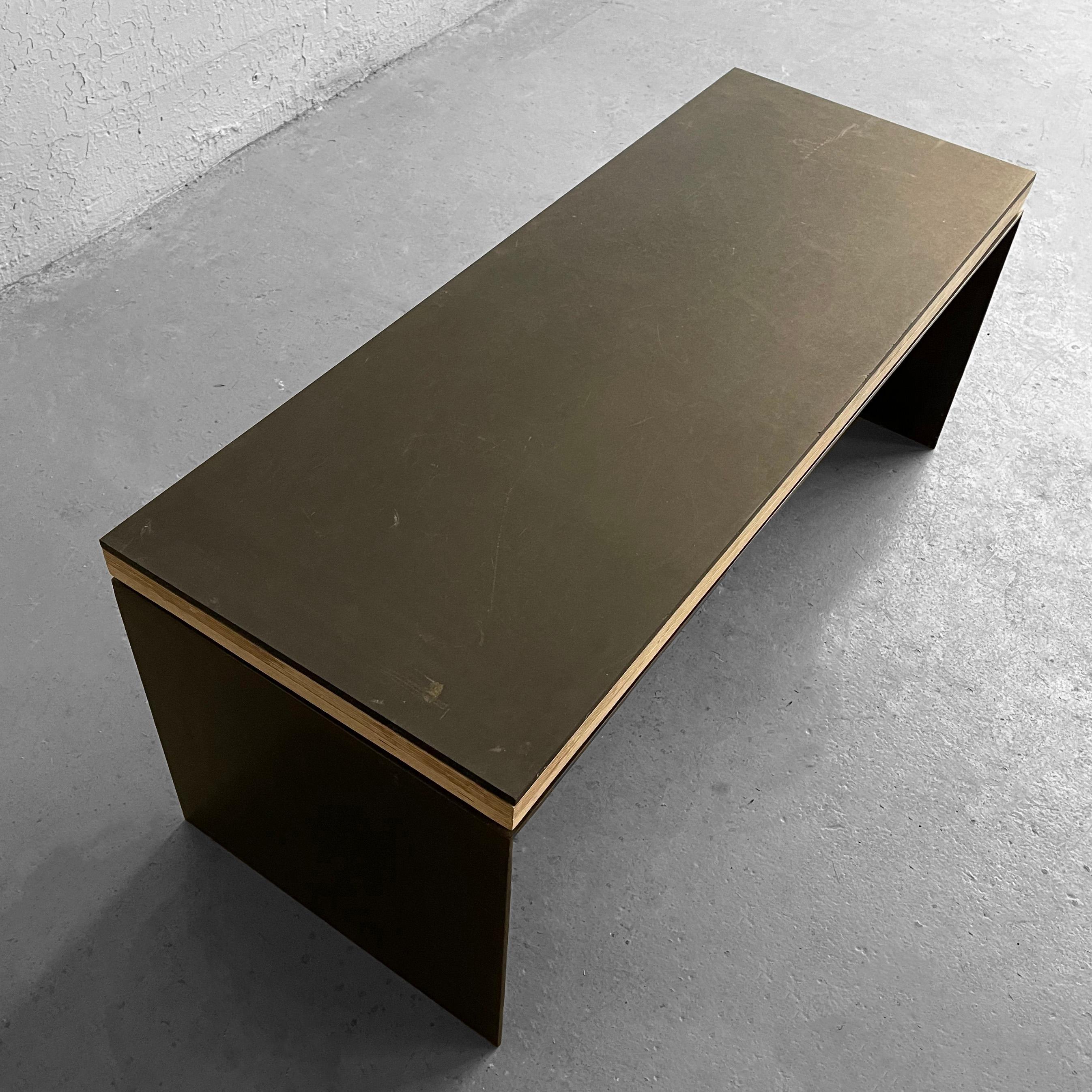 Industrial Artisan Custom Steel Coffee Table Bench For Sale 1