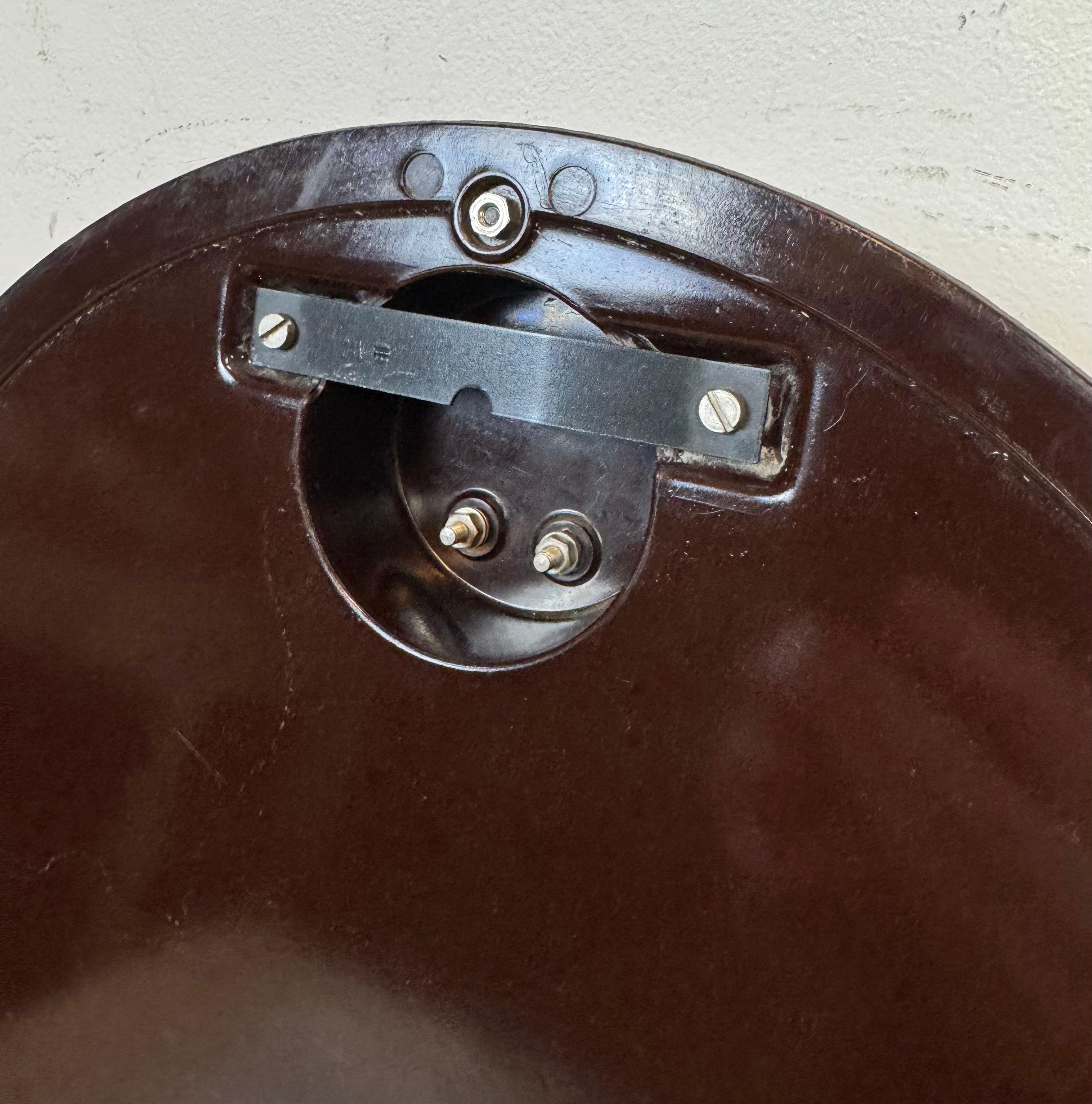 Industrial Bakelite Factory Wall Clock from Pragotron, 1960s For Sale 9