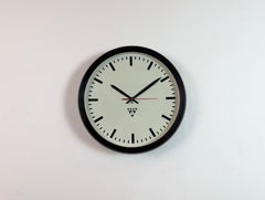 Industrial Bakelite Factory Wall Clock from Pragotron, 1970s