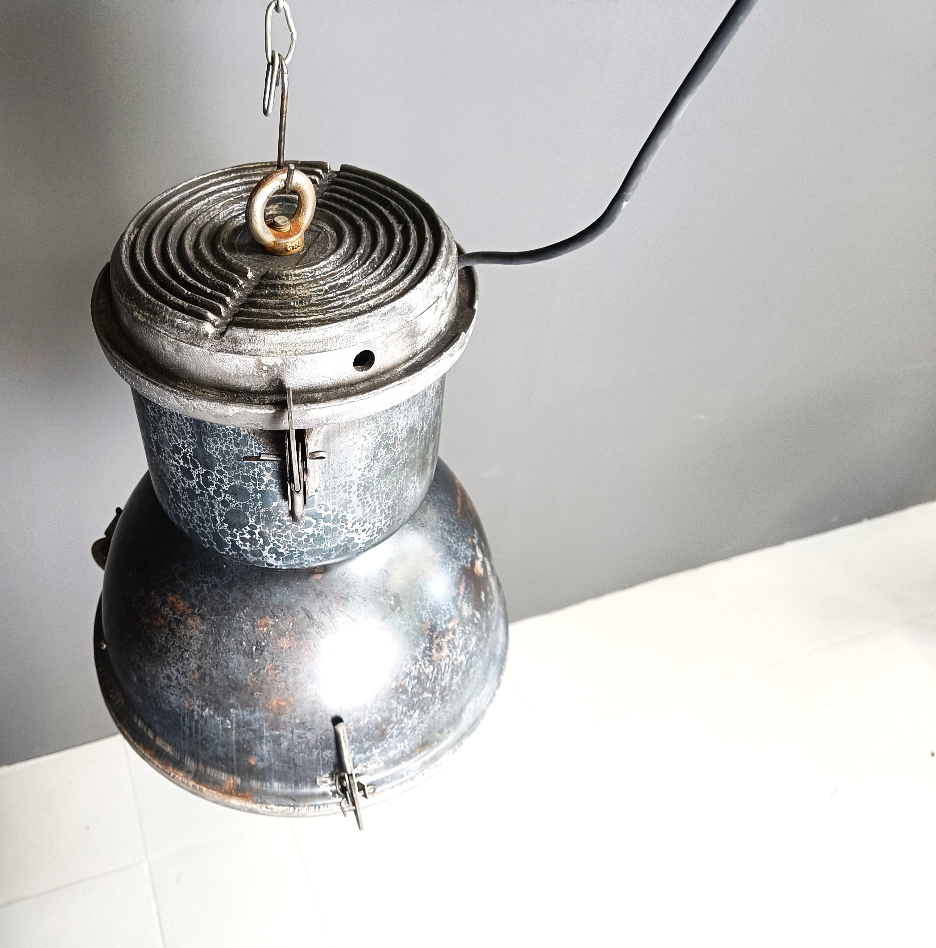 Industrial 'Ball' Lamps with Glass, 1930s 1