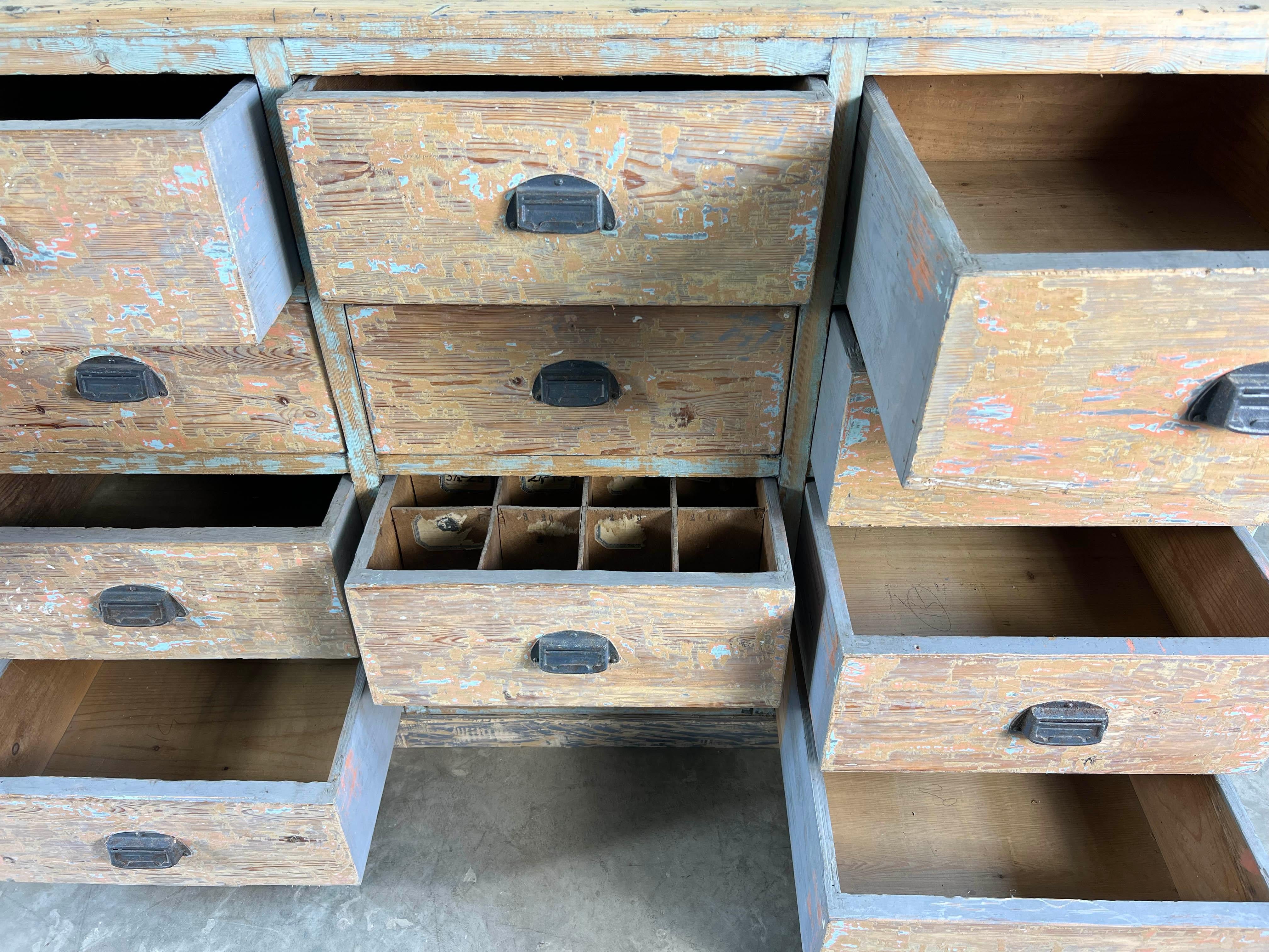 20th Century Industrial Bank of Drawers