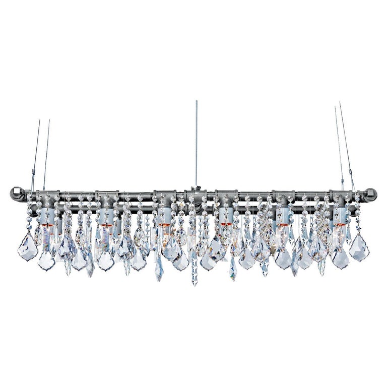 Fresh Look at Industrial Banqueting Linear Suspension Chandelier By Michael Mchale