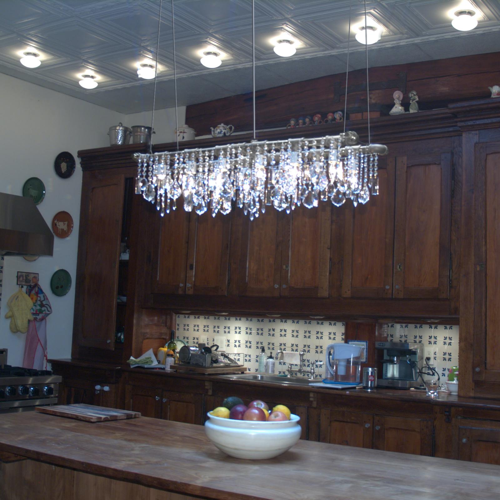 Industrial Banqueting Linear Suspension Chandelier In New Condition In Long Island City, NY