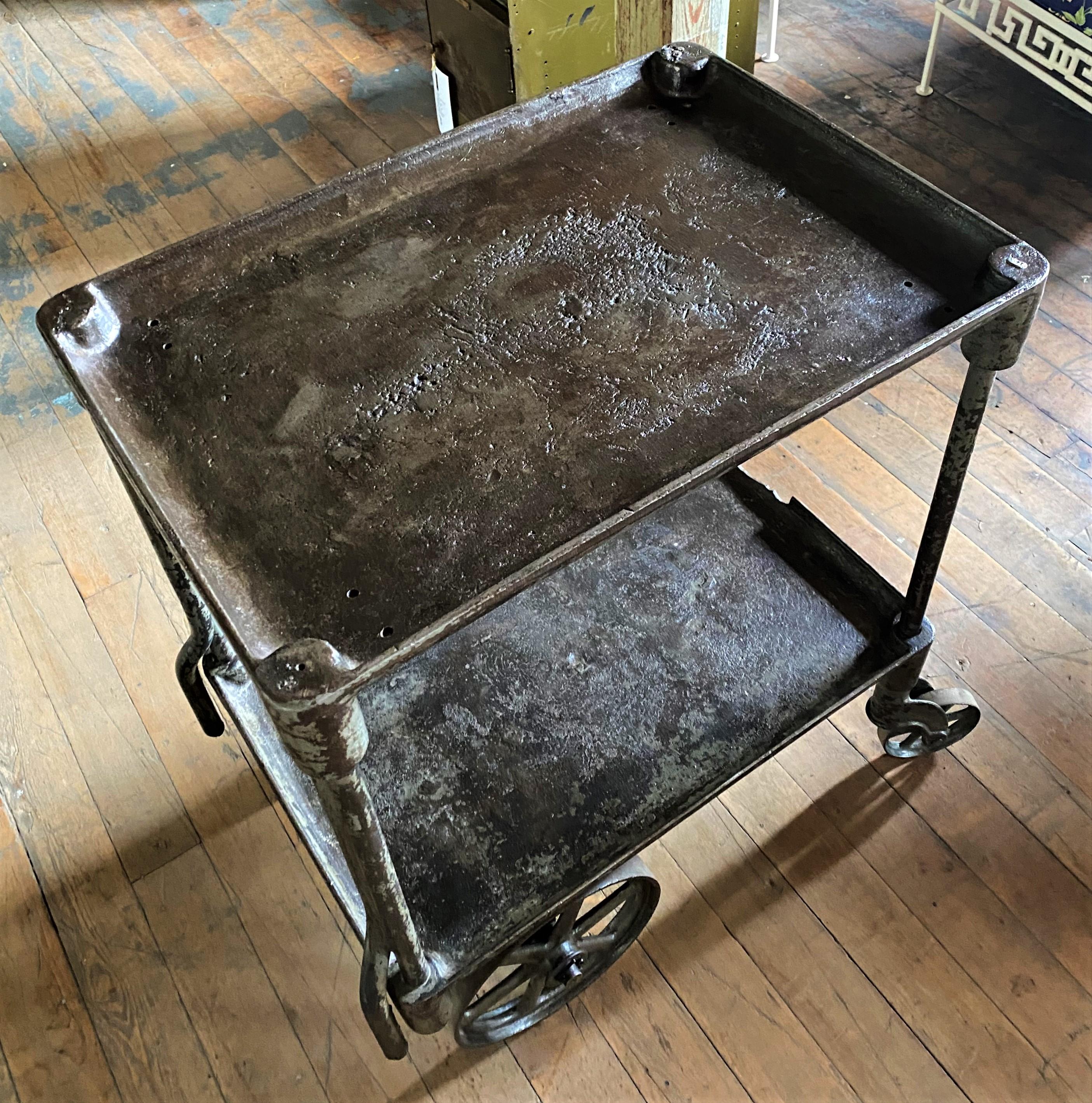 American Industrial Bar Cart