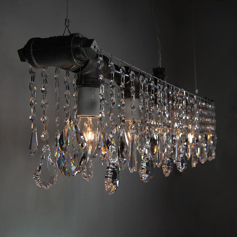 Industrial Bar FiveLight Chandelier Linear Suspension For Sale at — free download