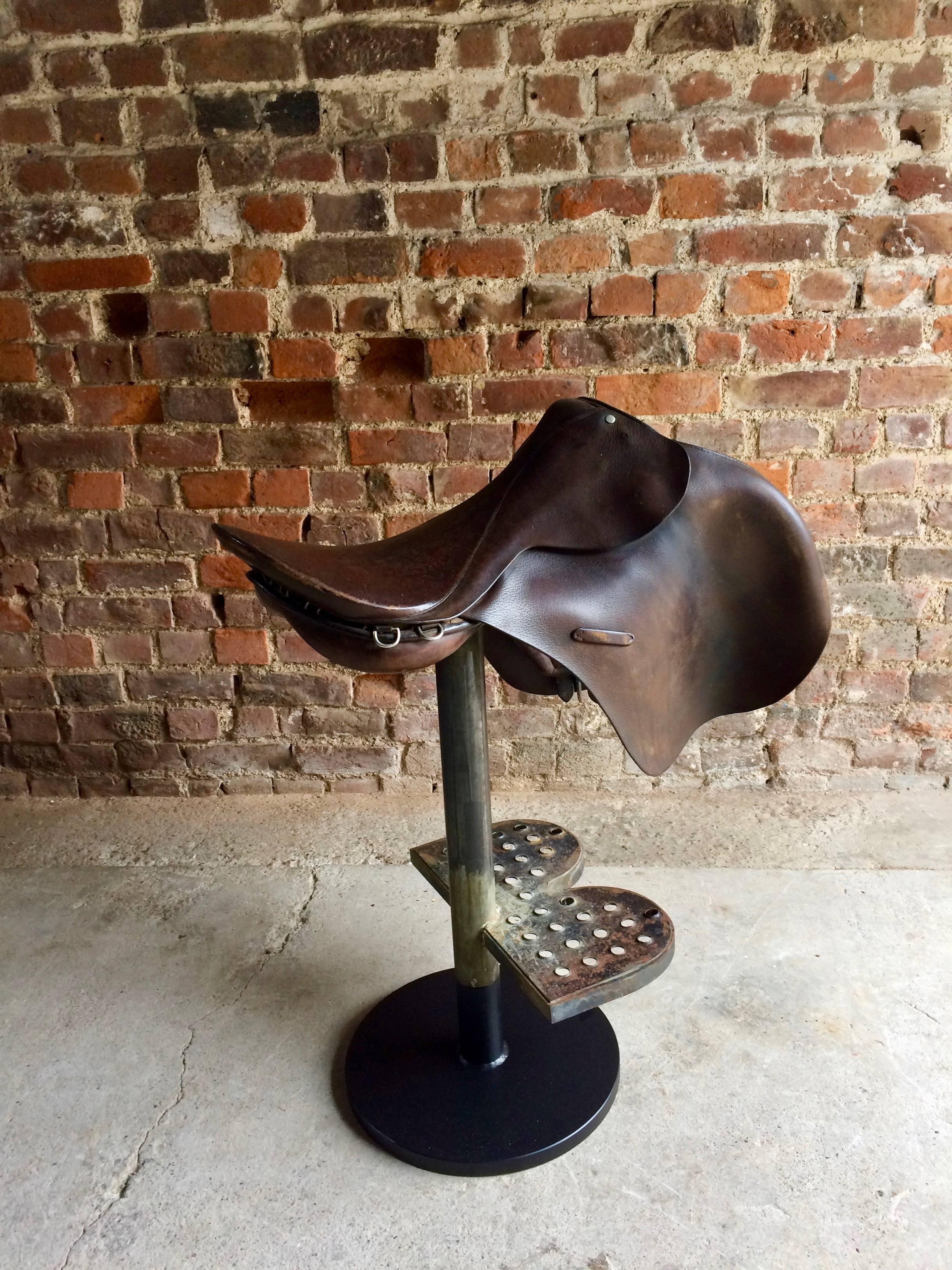 Tabouret de bar industriel Selle de cheval Intérêt équestre Loft Design 1