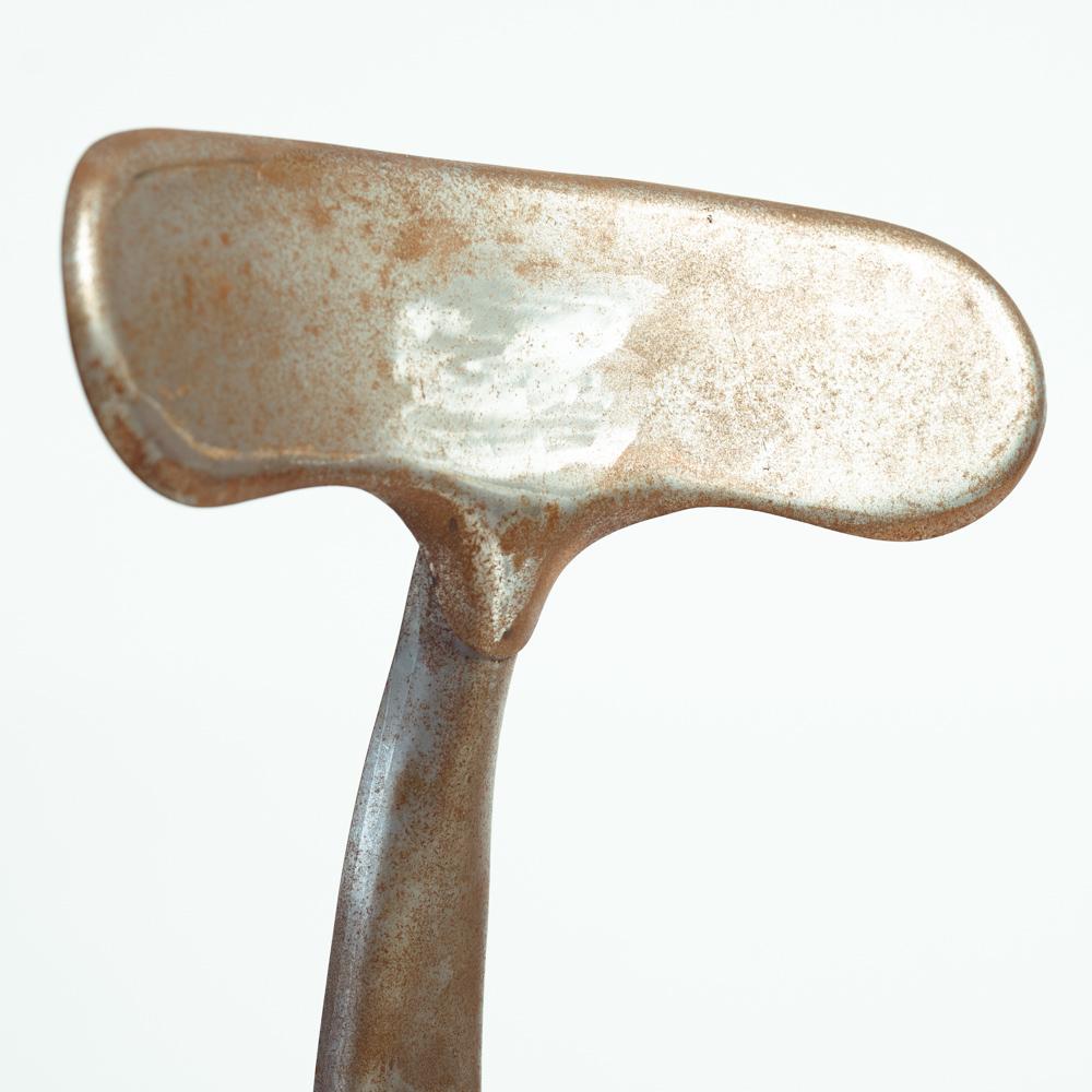 Industrielle Barhocker aus Industrie mit Walrückenlehne, 1990er-Jahre, 5er-Set im Angebot 2