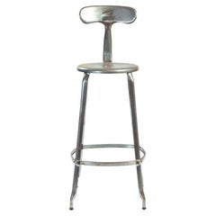 Industrial bar stools with whale back, 1990s, set of 5
