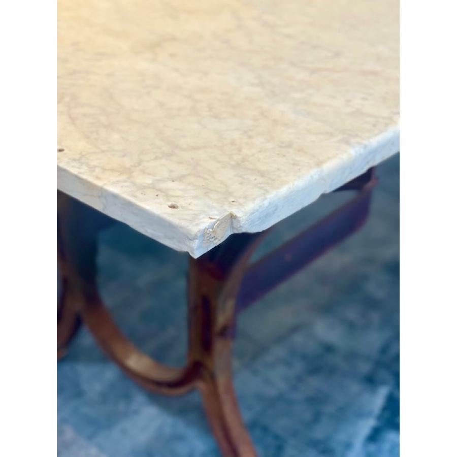 20th Century Industrial Base Table Stone Top, FR-0041-03 For Sale