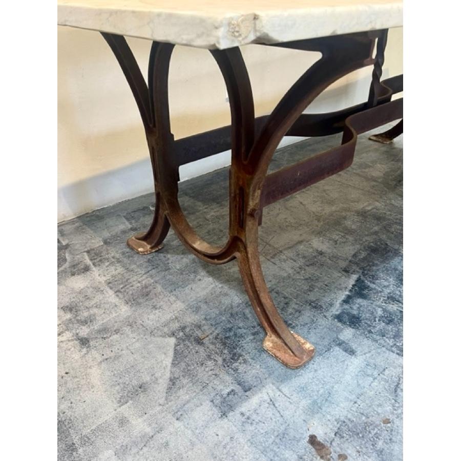 Industrial Base Table Stone Top, FR-0041-03 For Sale 3