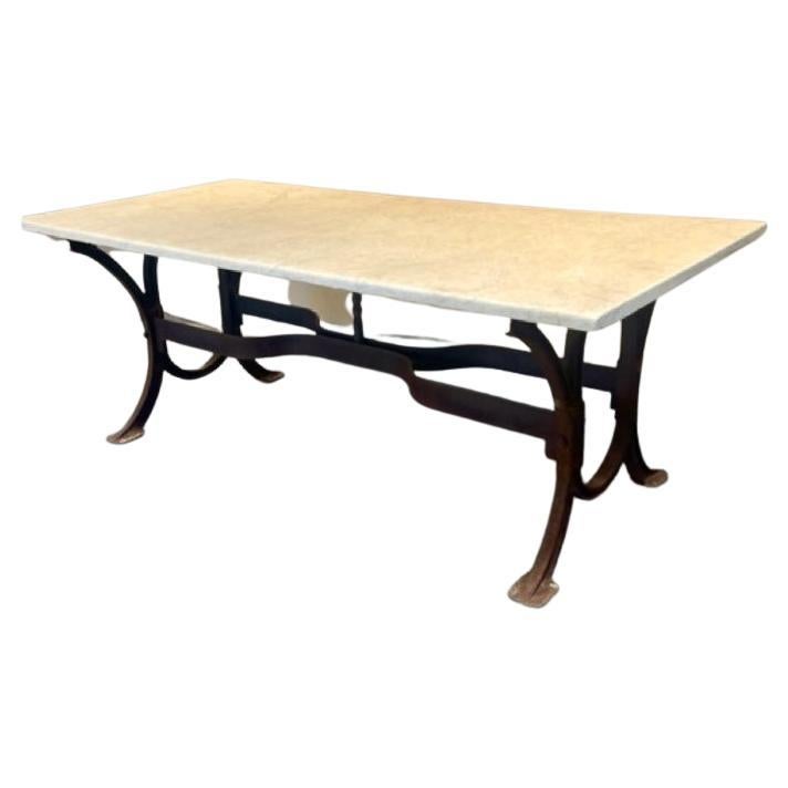 Industrial Base Table Stone Top, FR-0041-03