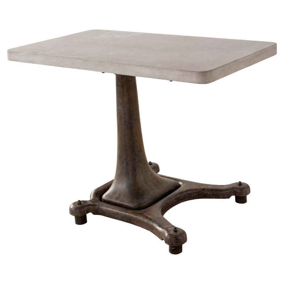 Industrial Factory Table with Four Swinging Seats at 1stDibs | 4 seats ...