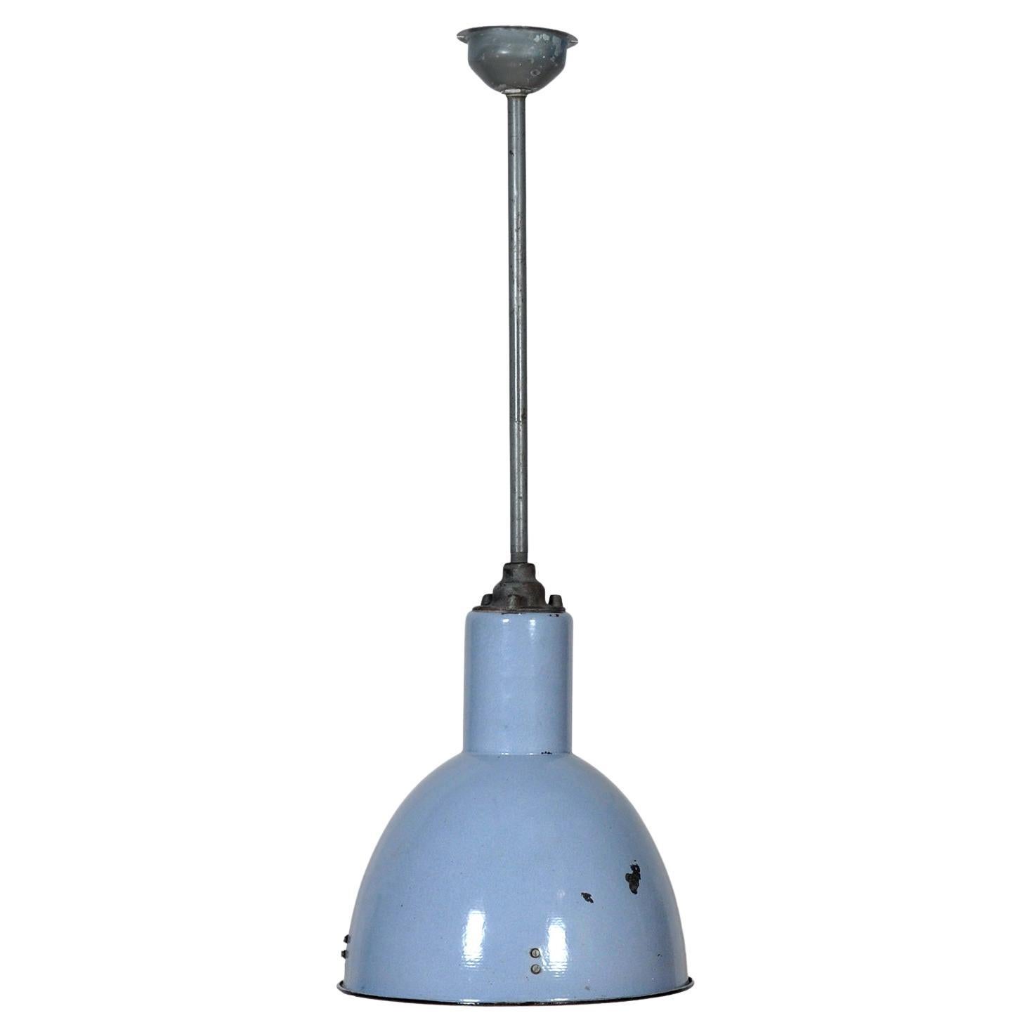 Lampada a sospensione industriale Bauhaus, anni
50