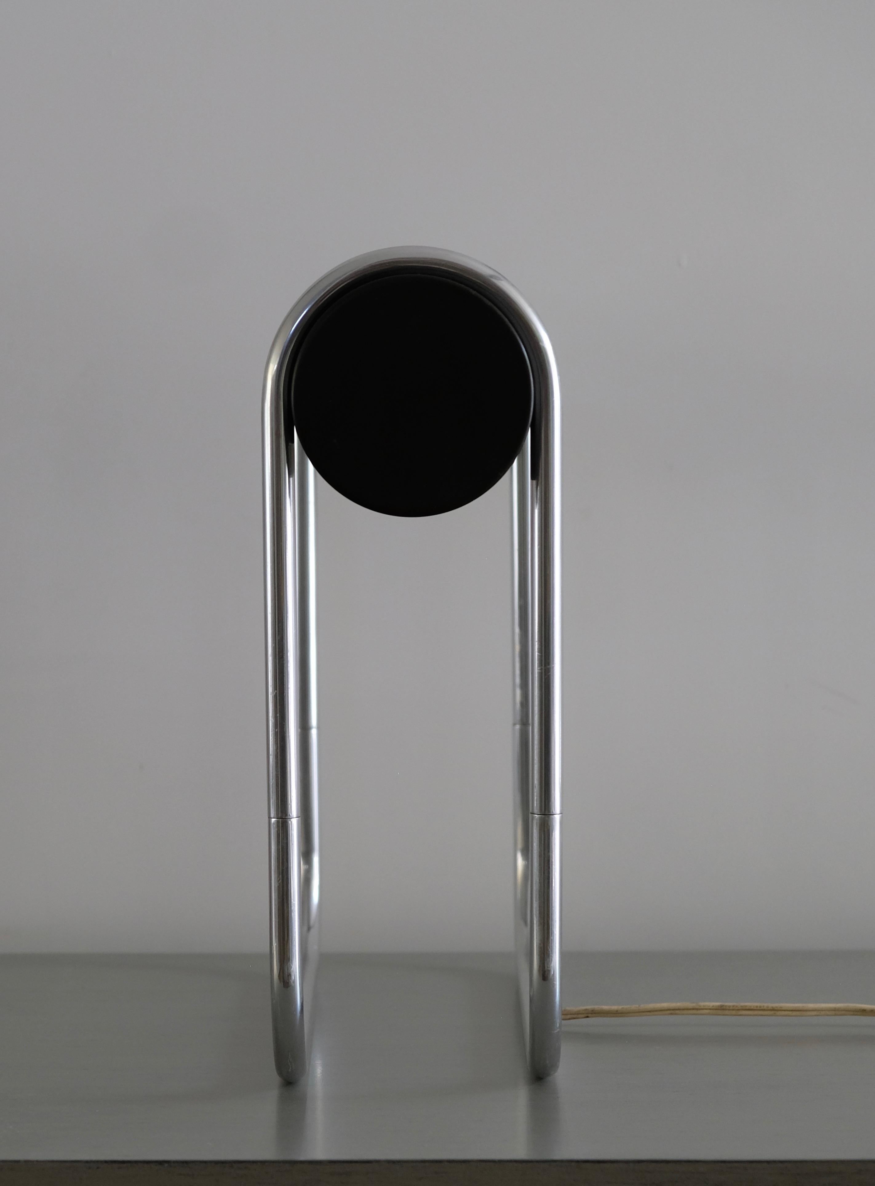Metal Industrial Bauhaus Style Chrome Nessen Table or Desk Lamp