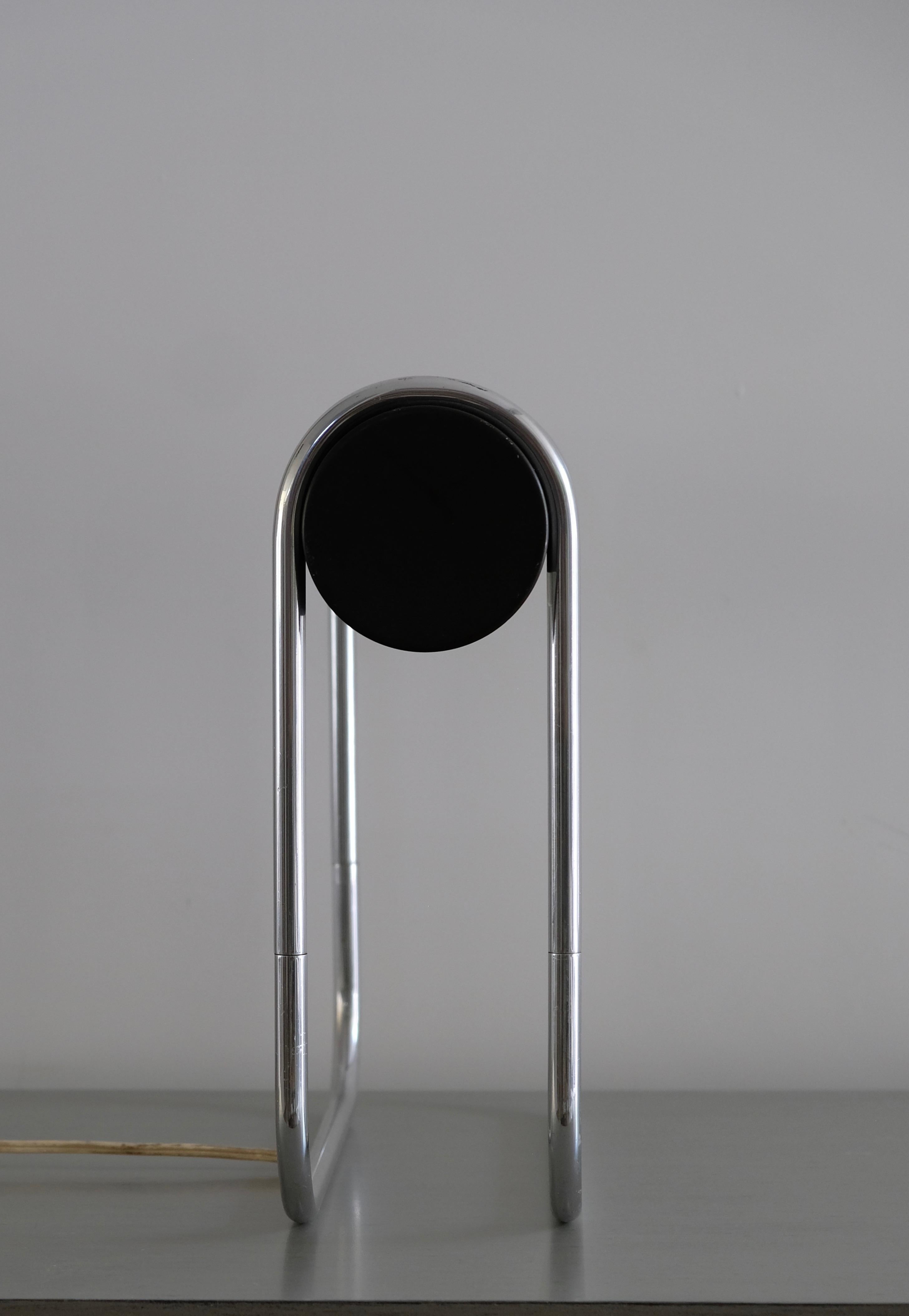 Industrial Bauhaus Style Chrome Nessen Table or Desk Lamp 1