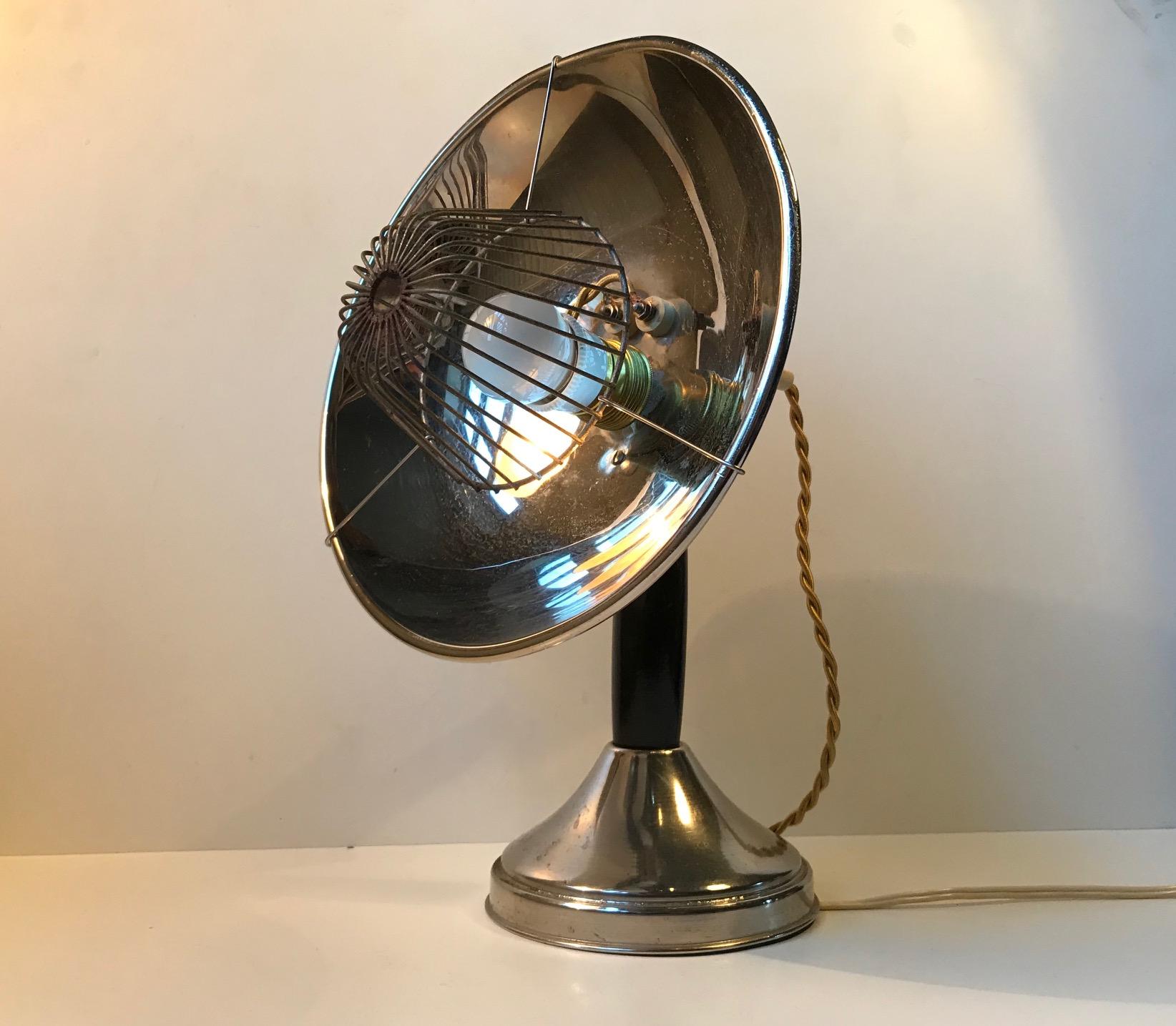 Metal Industrial Bauhaus Wall or Table Lamp, Germany, 1930s For Sale