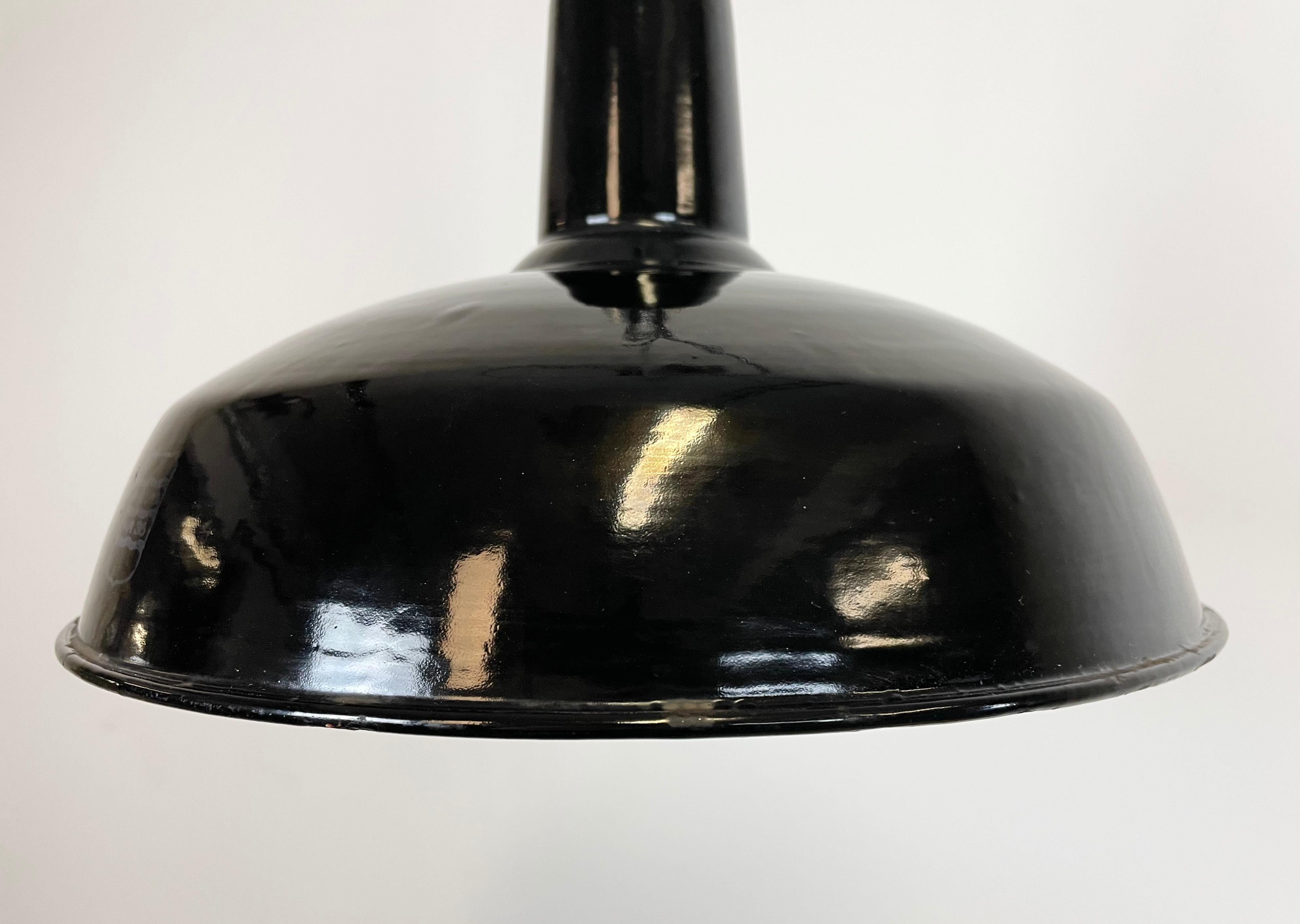 20th Century Industrial Black Enamel Factory Lamp Philuma 36 from Phillips, 1950s