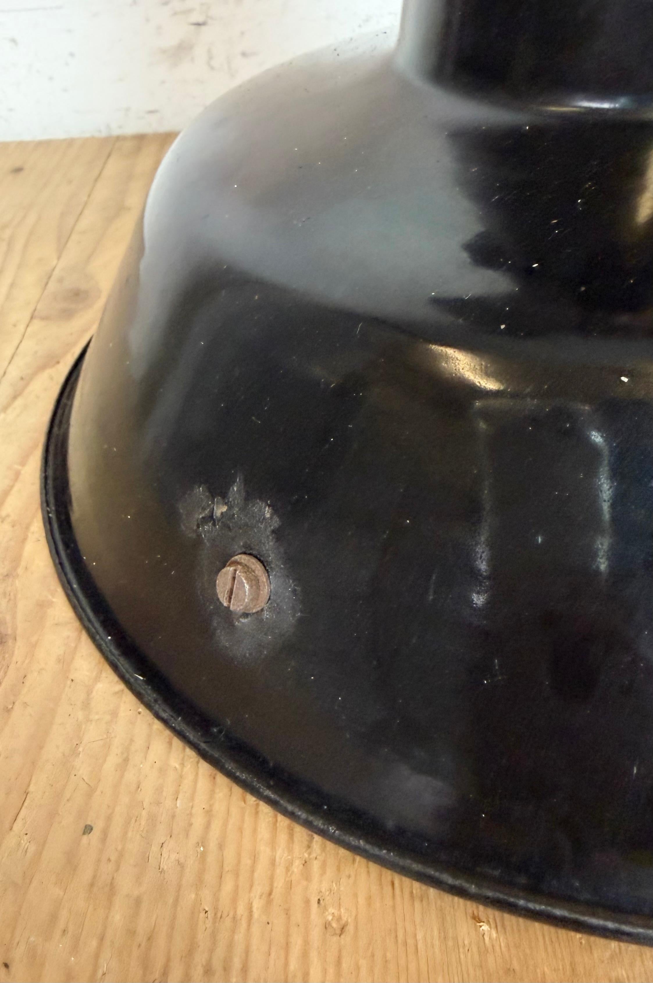 Industrielle Scheren-Deckenleuchte aus schwarzer Emaille, 1930er Jahre im Angebot 10