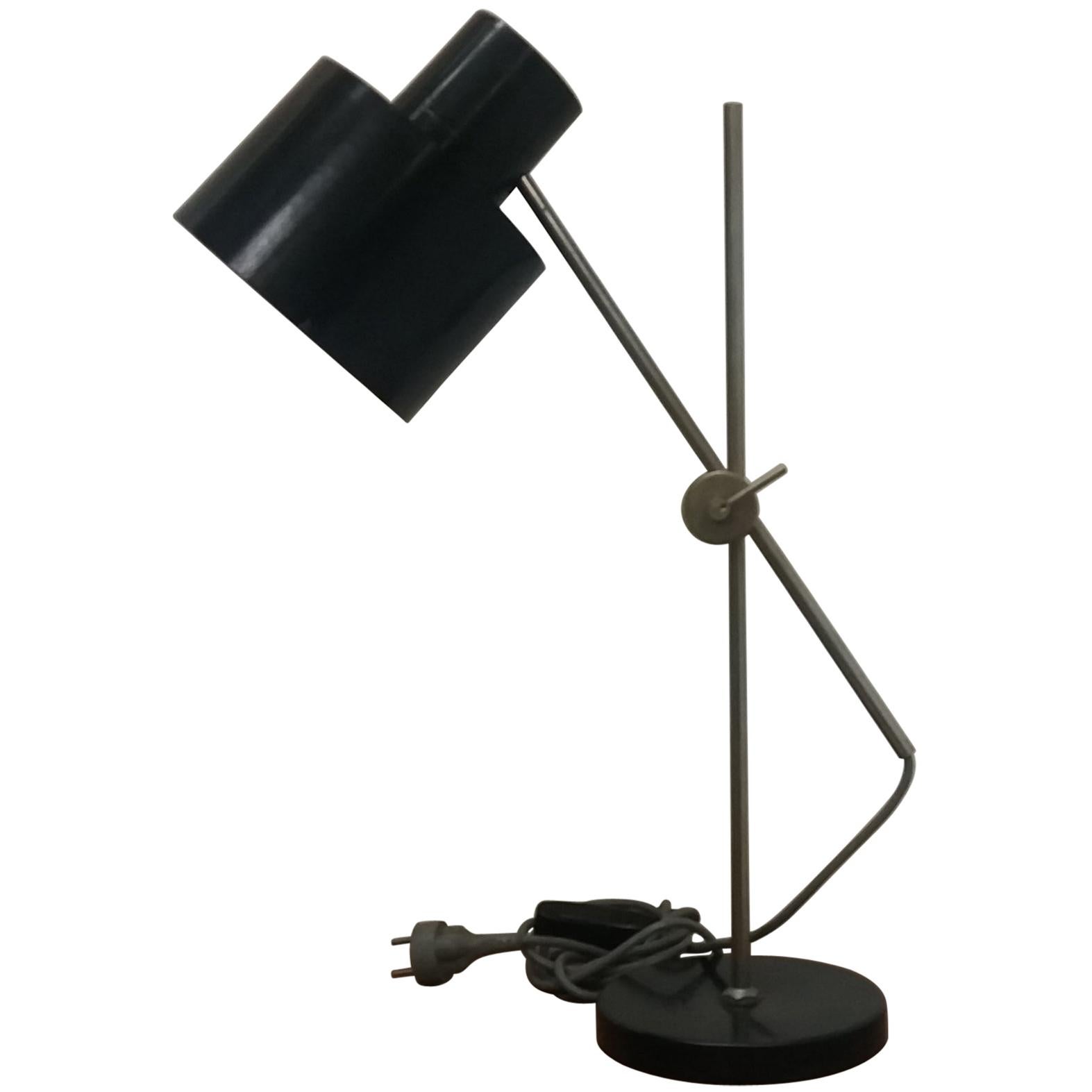 Industrial Black Table Lamp, 1960s