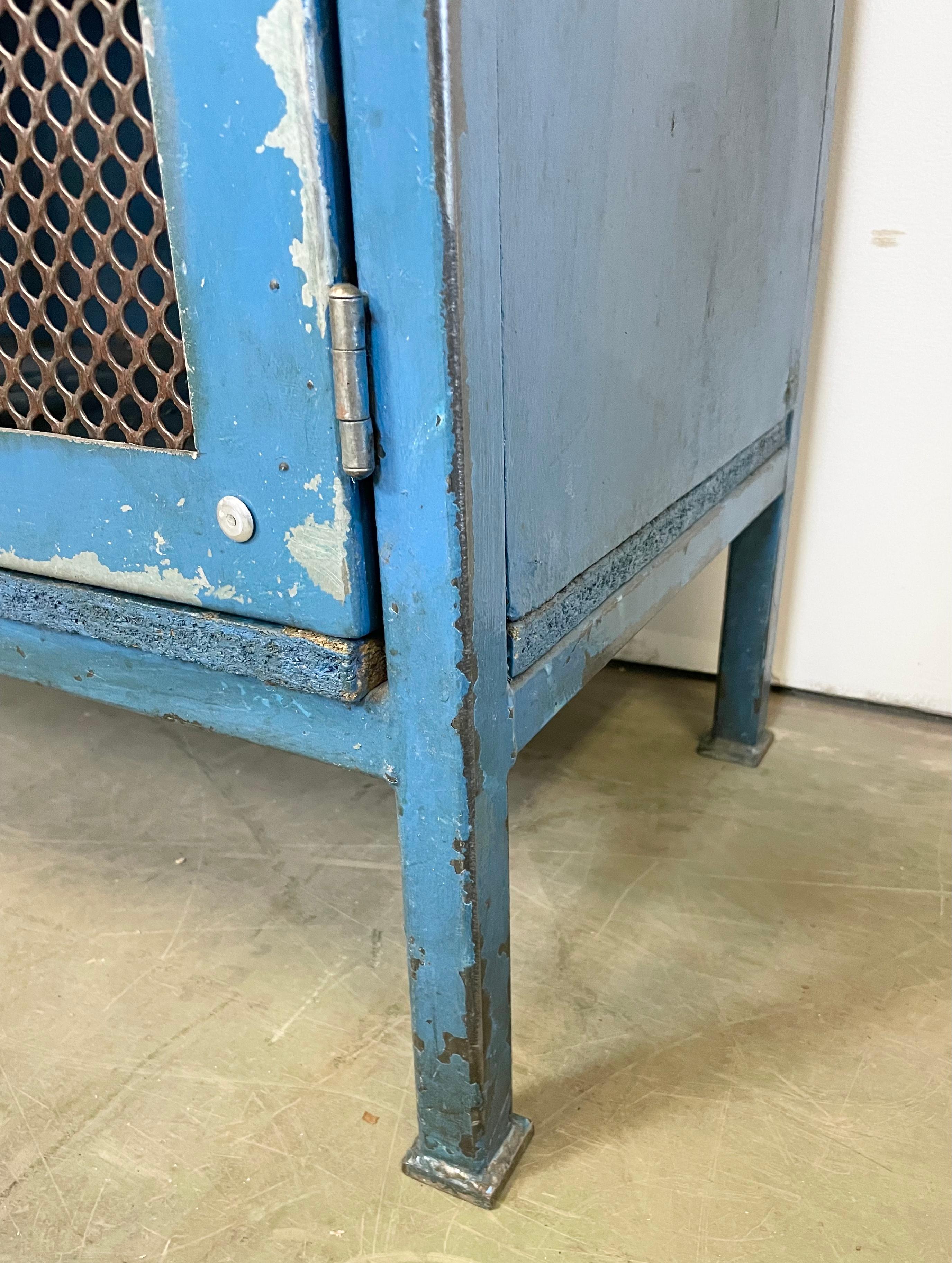 Industrial Blue Cabinet with Shelwes, 1960s For Sale 5