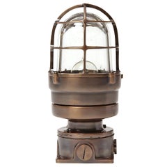 Industrial Bronze Caged Sconce