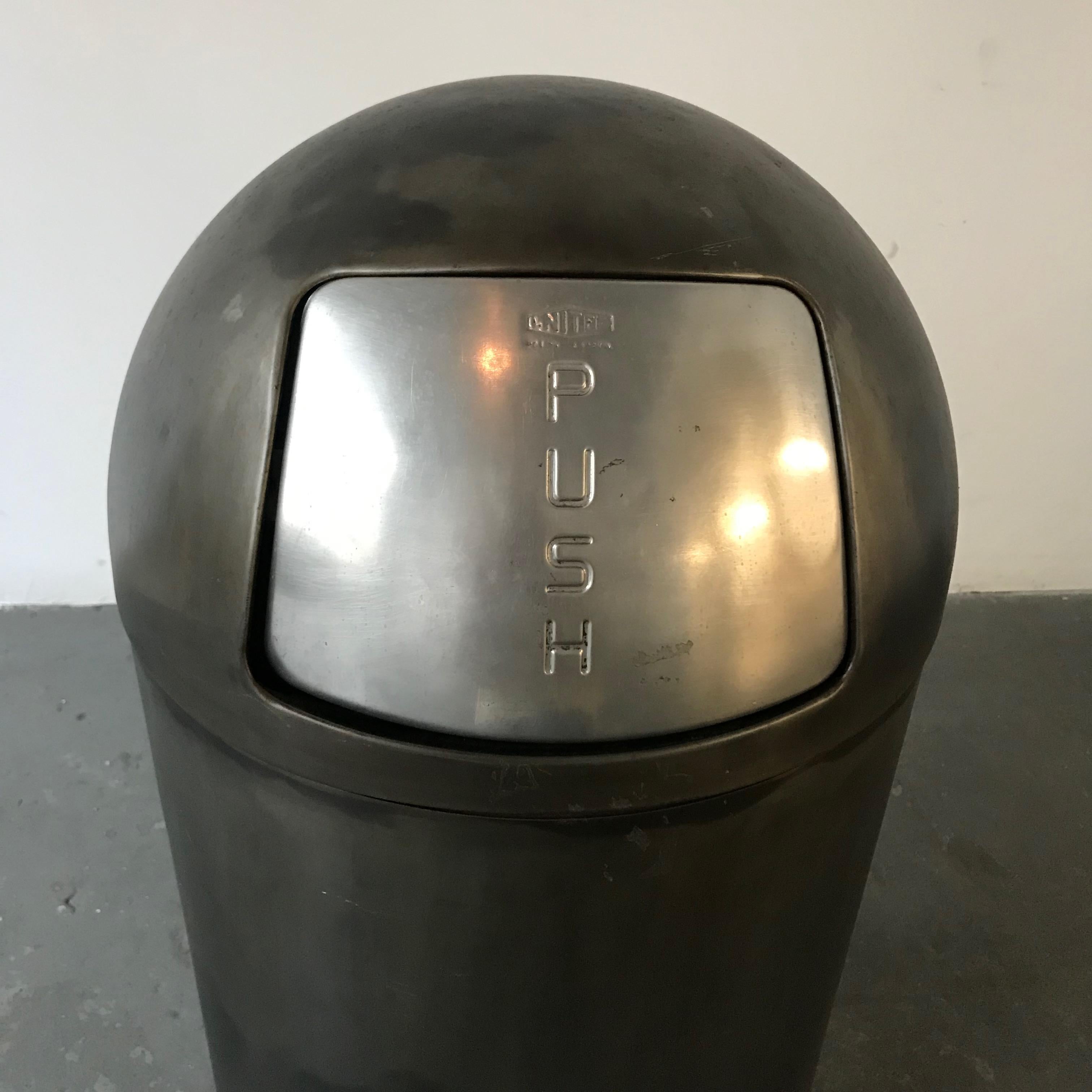 vintage bullet trash can