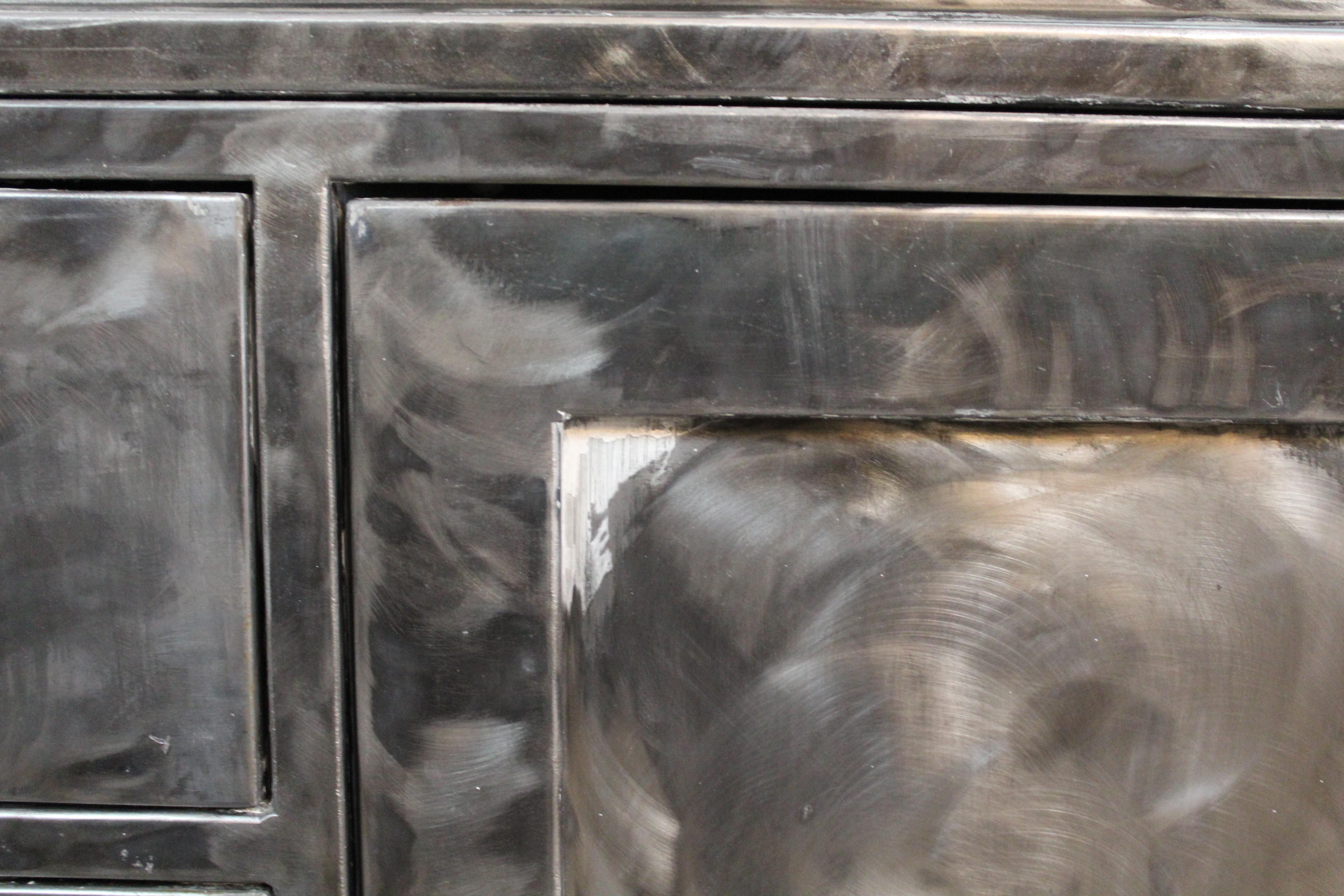 Industrial Brushed Steel 2-Piece 80