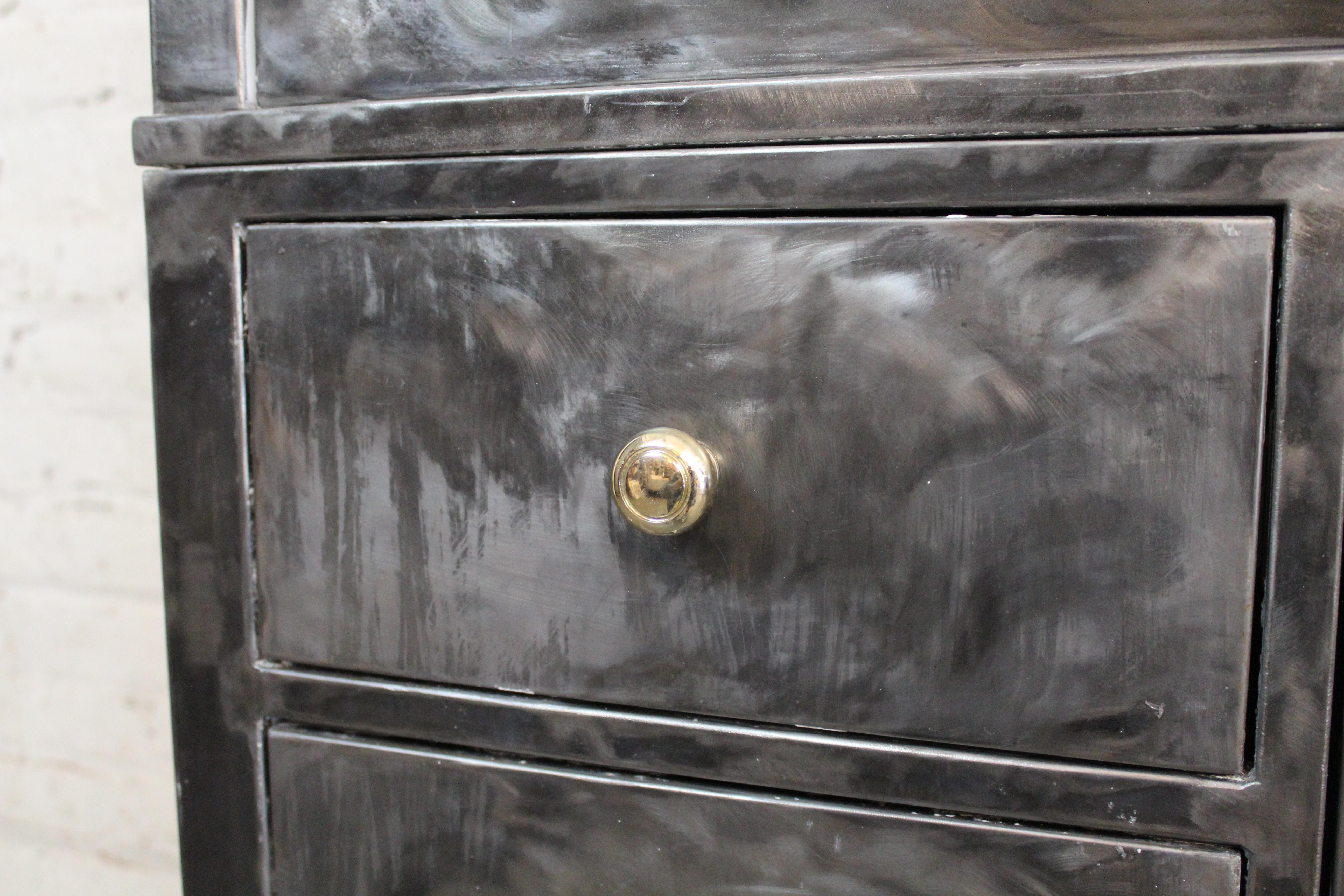 Industrial Brushed Steel 2-Piece 80