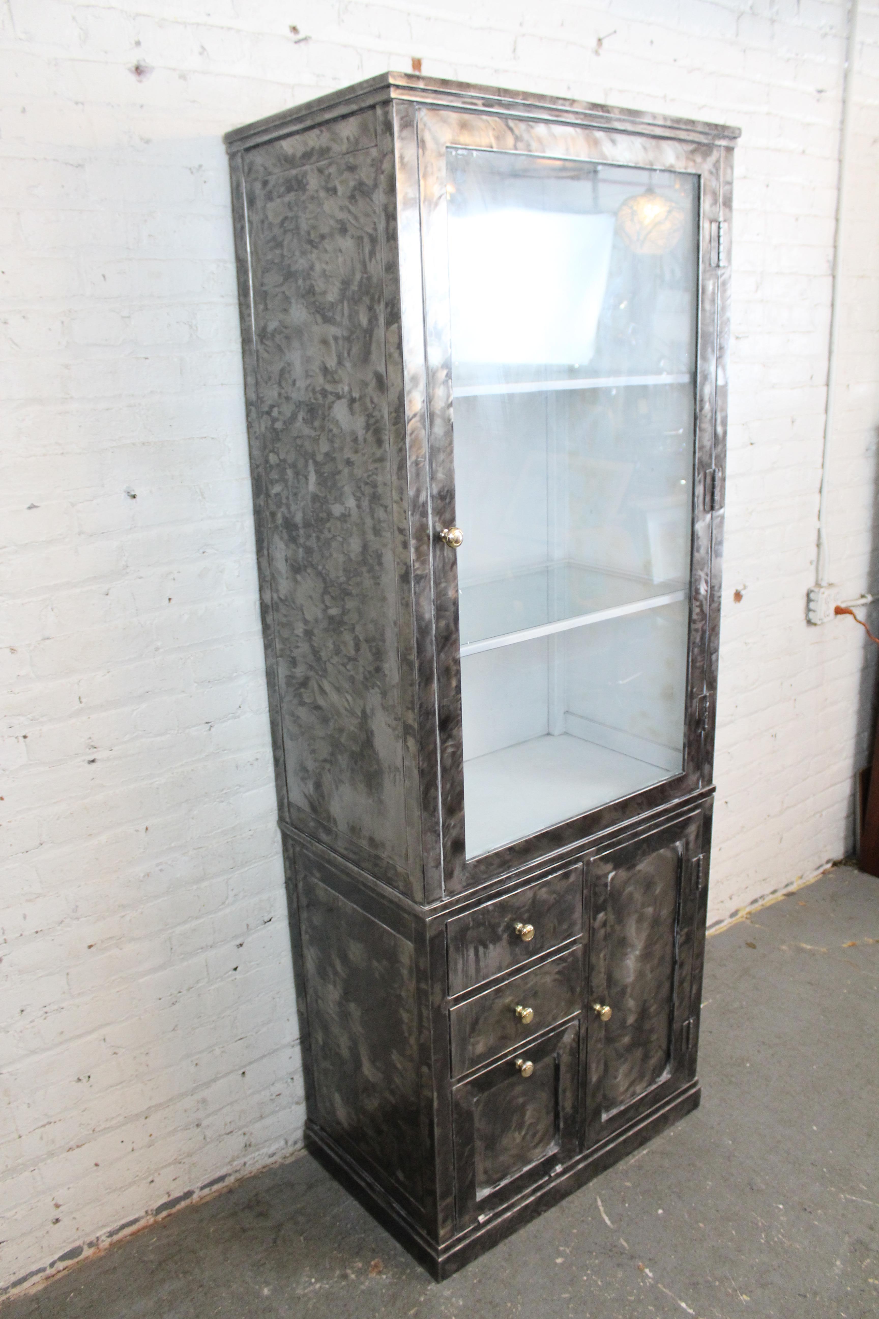 Unknown Industrial Brushed Steel 2-Piece 80