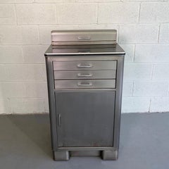 Industrial Brushed Steel Nurse Station Medicine Cabinet