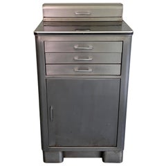 Industrial Brushed Steel Nurse Station Medicine Cabinet