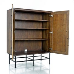 Brutalist Industrial Armoire Dresser Cabinet by Rochdale Spears