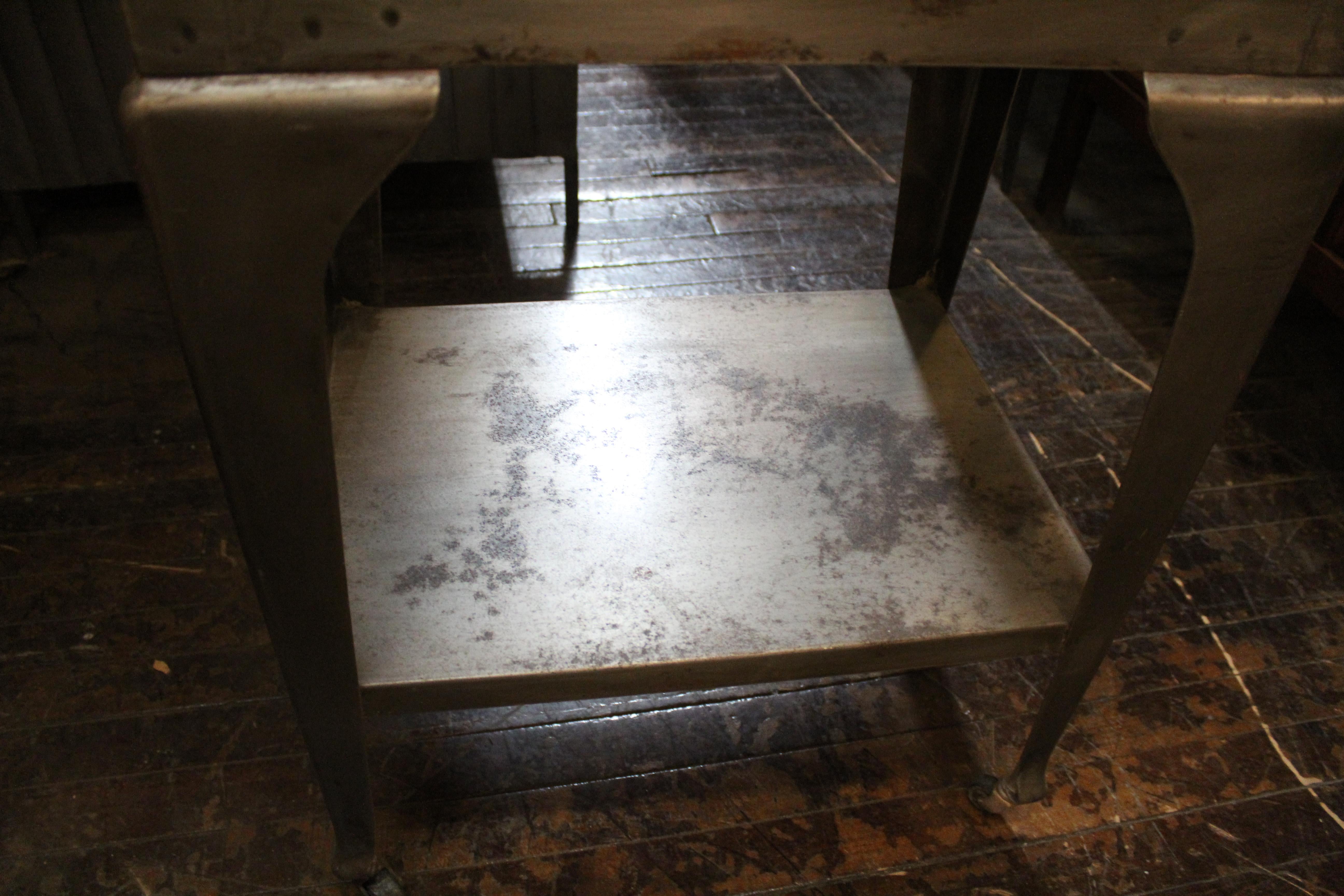 Industrial Cabinet with Shelves & Glass Door For Sale 5