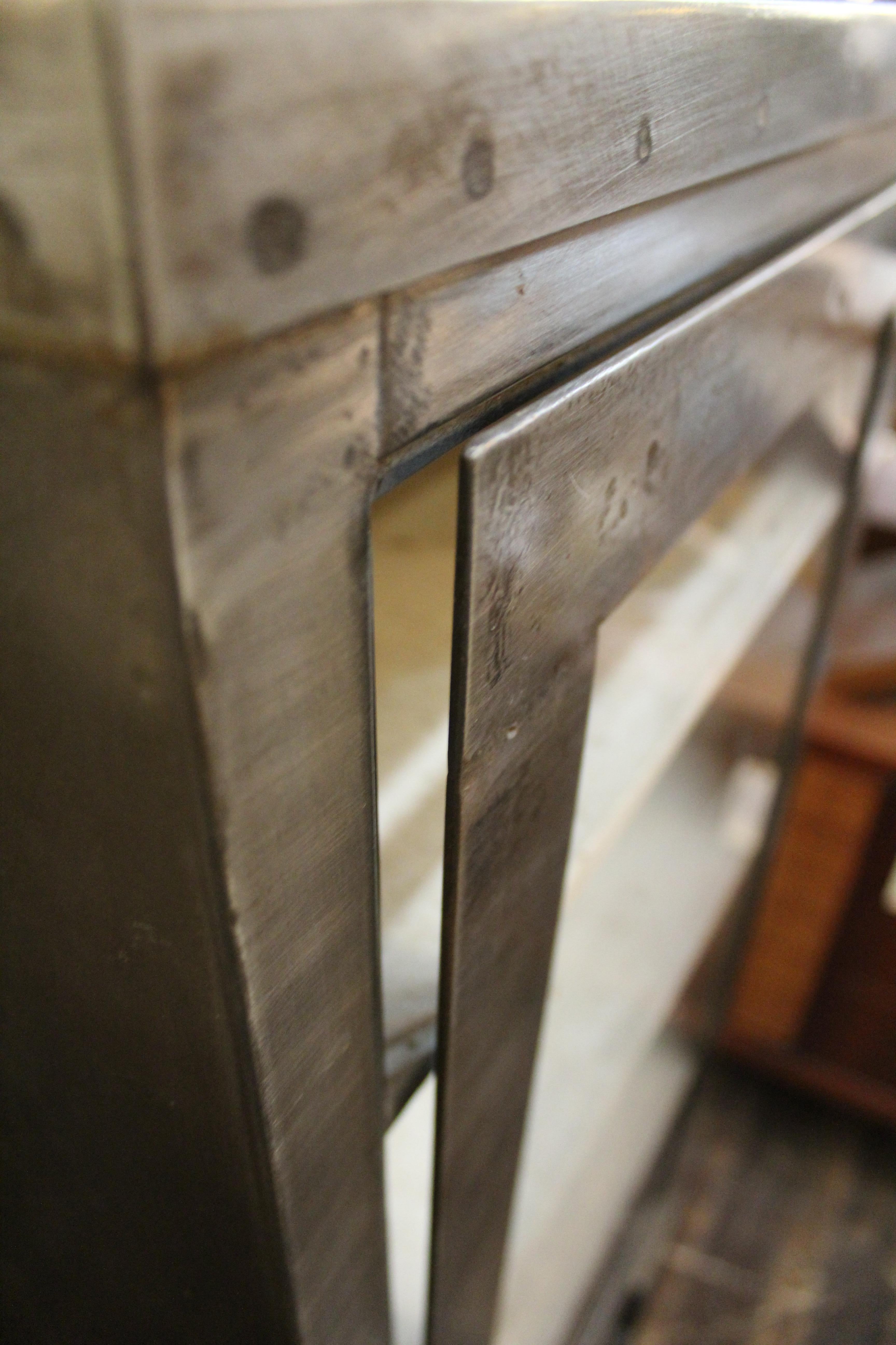 Industrial Cabinet with Shelves & Glass Door For Sale 14