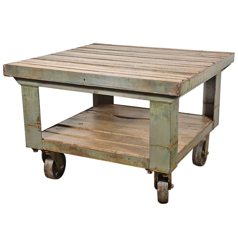 Industrial Cart as End Table For Sale at 1stDibs