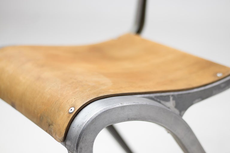 Industrial Cast Aluminum Chair by James Leonard 1