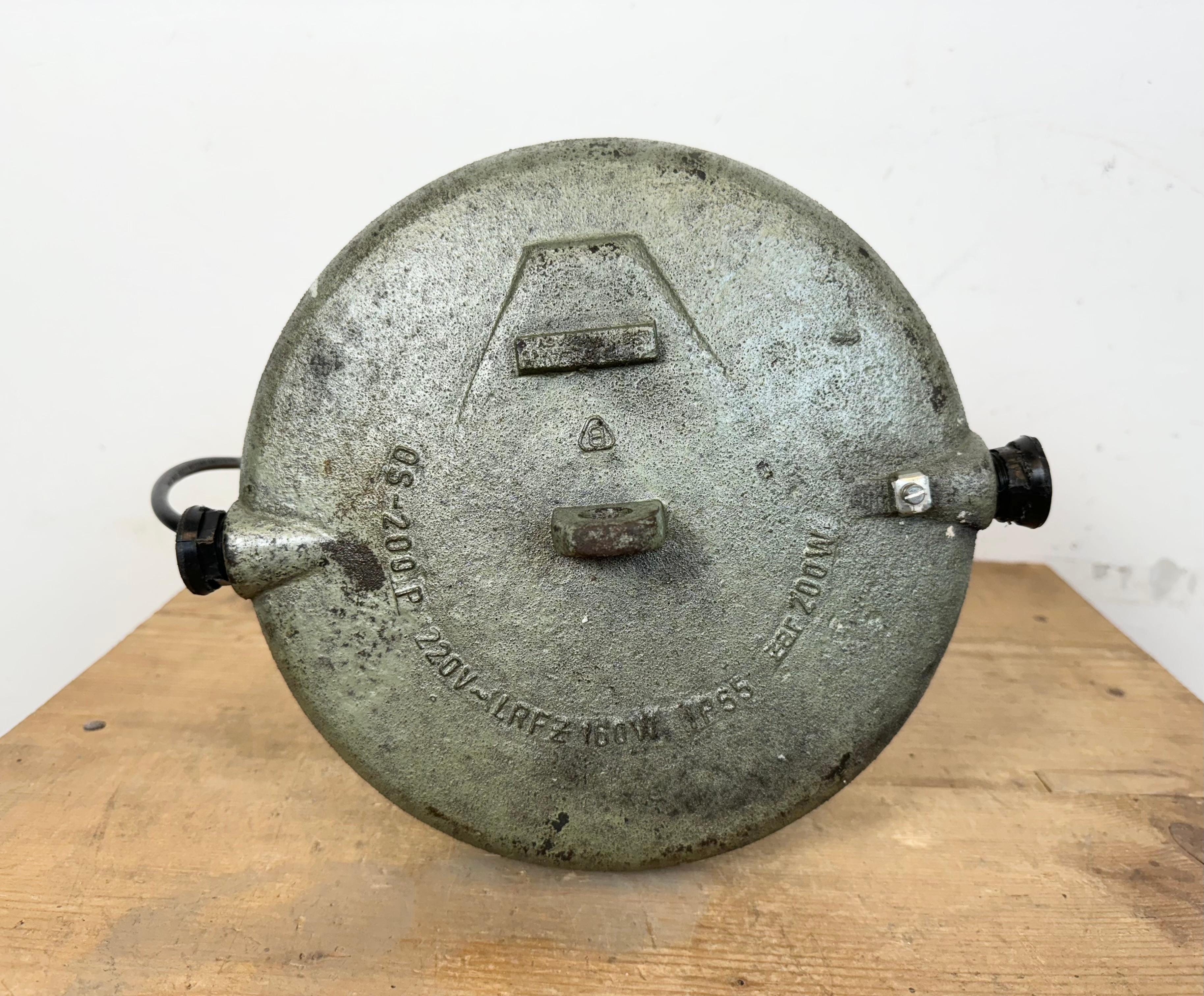 Industrial Cast Iron Cage Pendant Light, 1960s For Sale 7