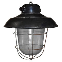 Industrial Ceiling Light Fixture, circa 1930s