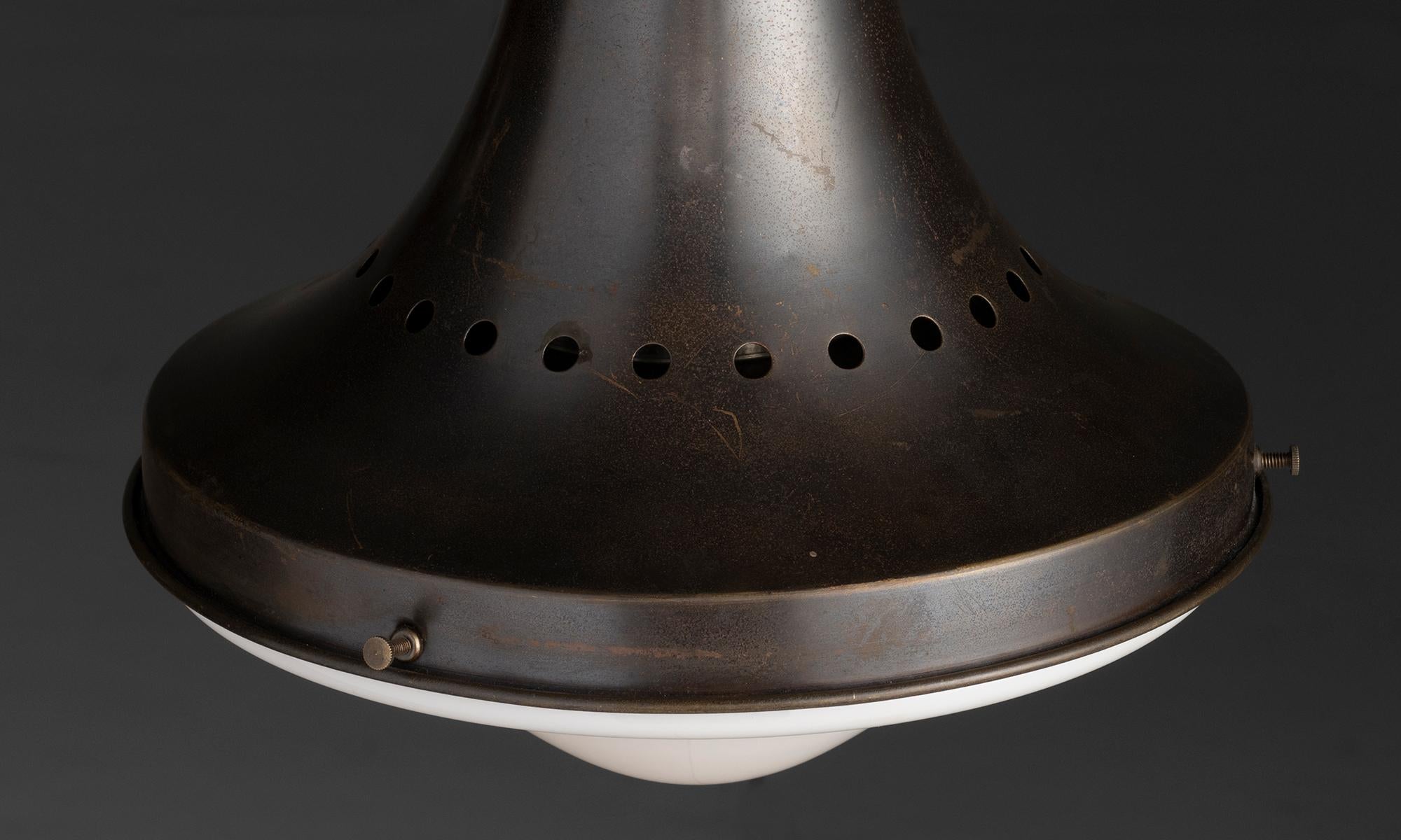 Industriale Lampada a sospensione industriale da soffitto di Philips, Paesi Bassi, 1930 circa in vendita