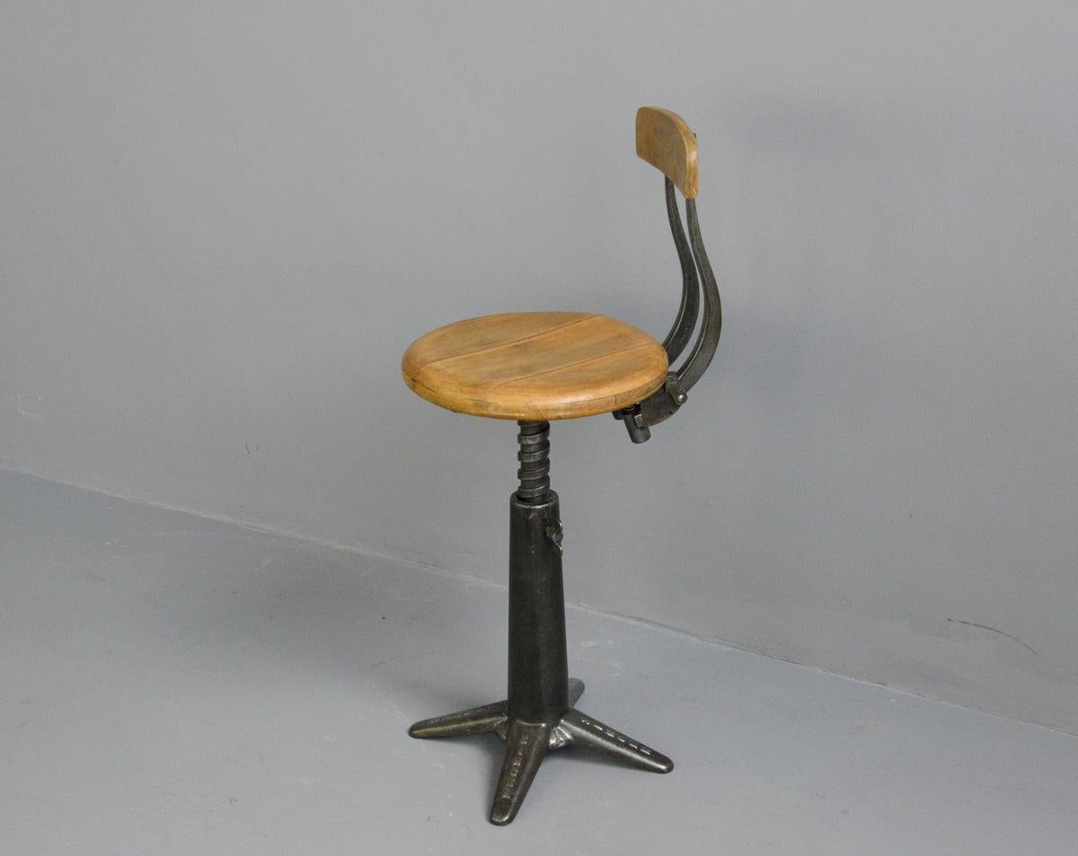 Industrial Chair by Singer, circa 1920s 2