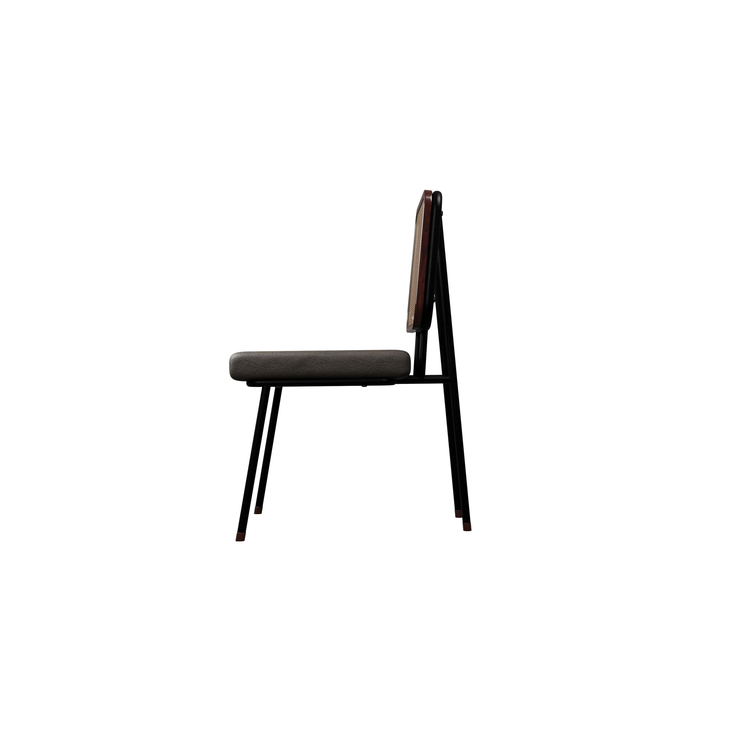 XXIe siècle et contemporain Chaise industrielle DUV Cocoa fabriquée à la main par Murmurio en vente