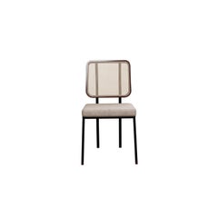 Silla industrial DUV Piel crema hecha a mano por Murmurio