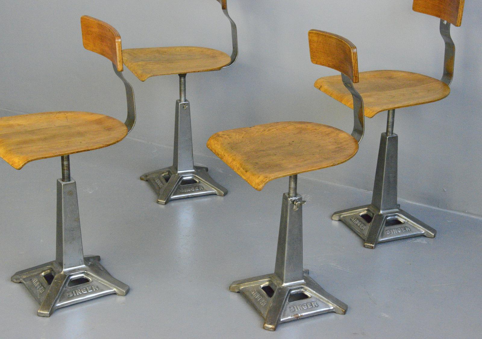 Industrial Chairs by Singer, Circa 1930s 4