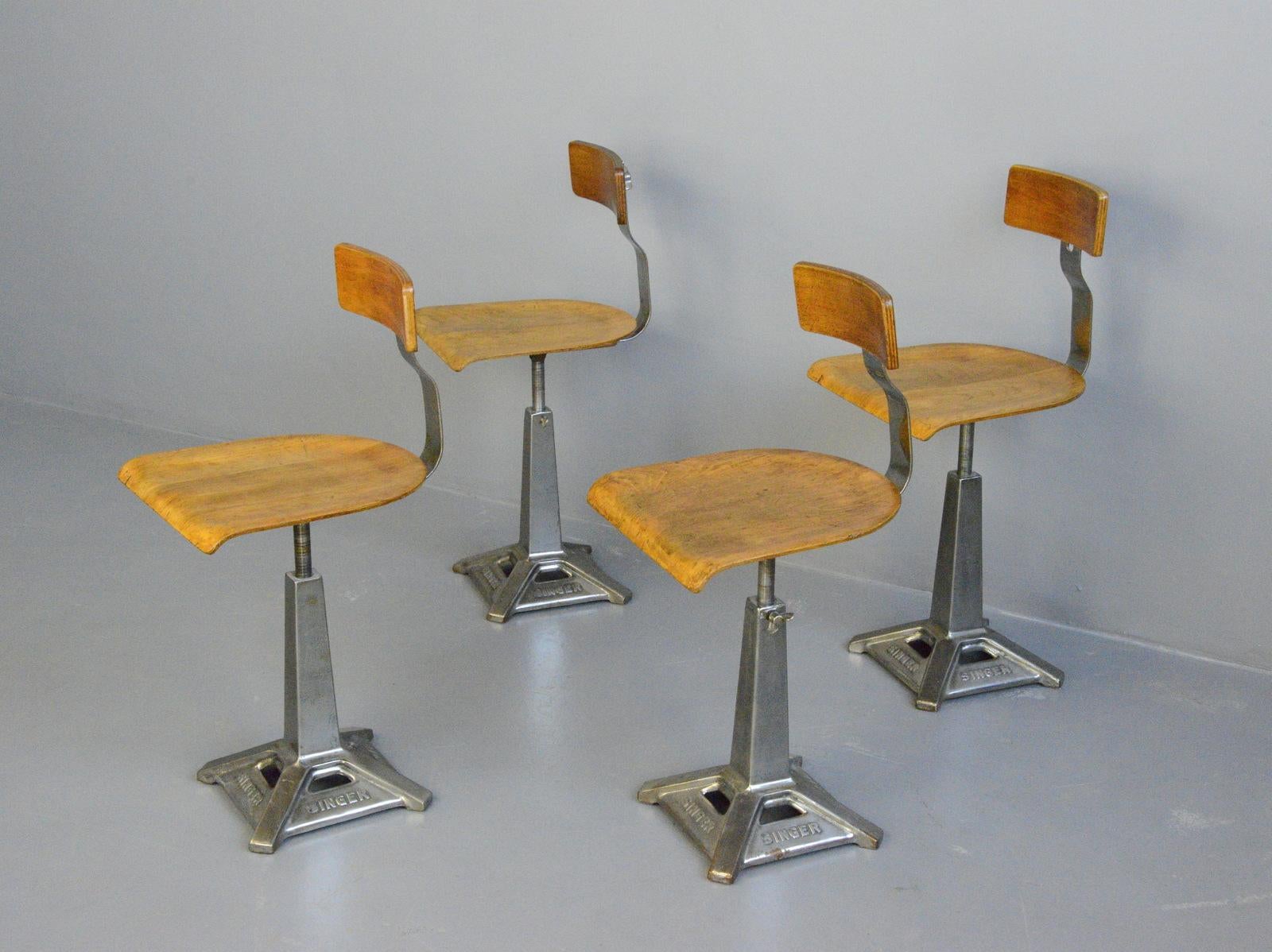 Industrial Chairs by Singer, Circa 1930s 5