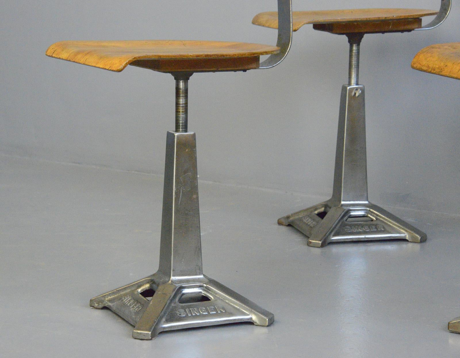 Industrial Chairs by Singer, Circa 1930s 7